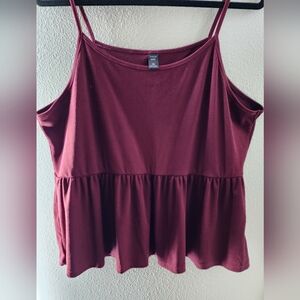 NWOT Shein curve peplum tank top